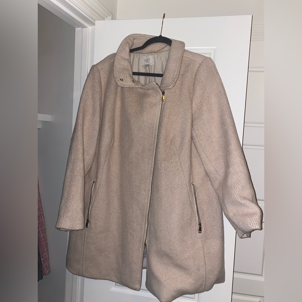 LOFT PLUS CREAM/TAN/WHITE jacket